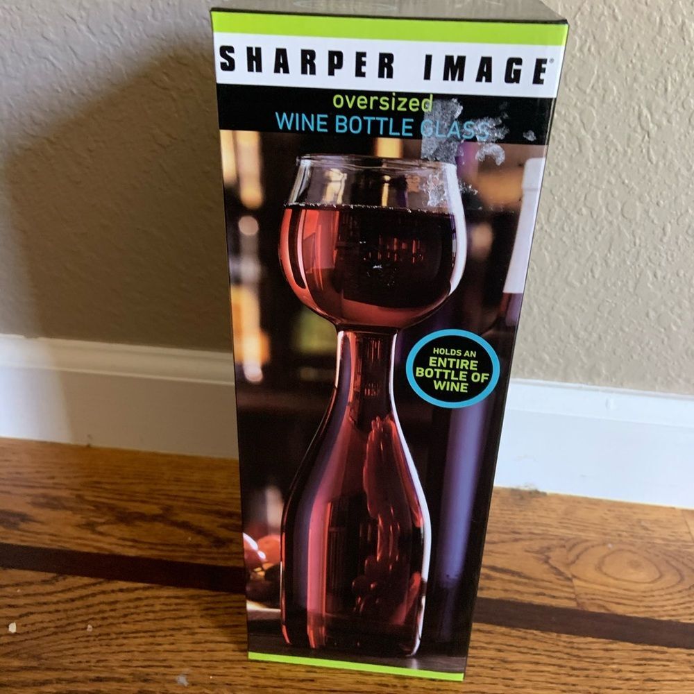 Sharper Image Oversized Wine Bottle Glass